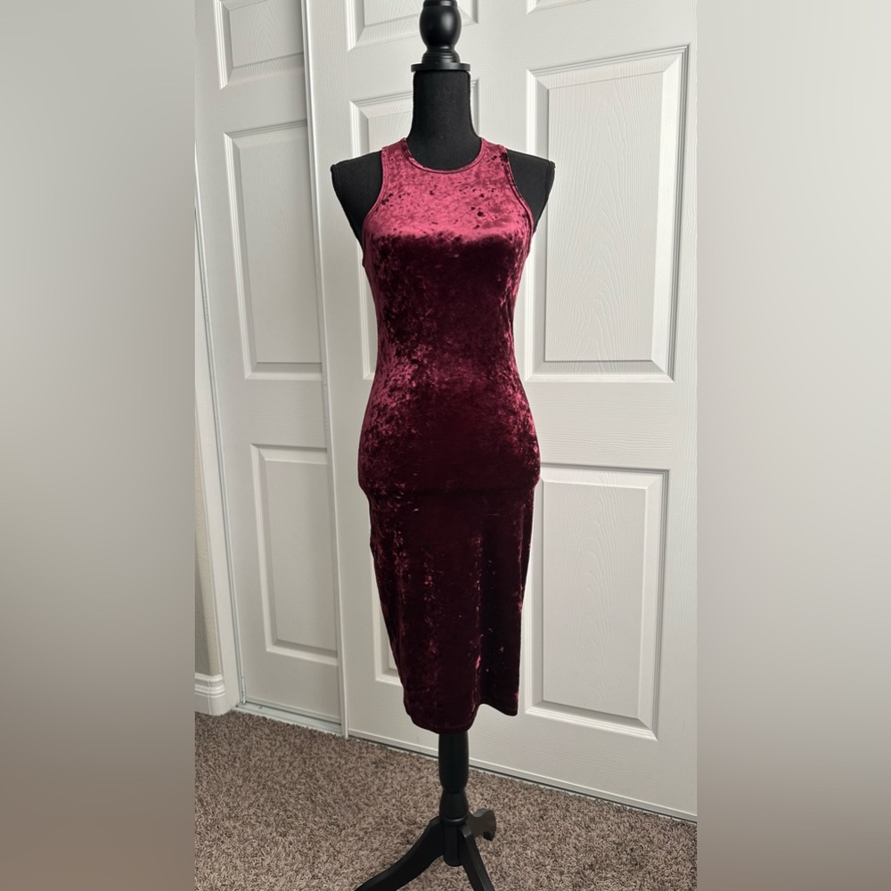 Crushed Velvet Bodycon Dress